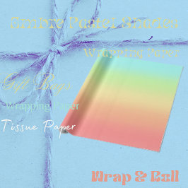 Papel de embrulho Tons Pastel Ombre