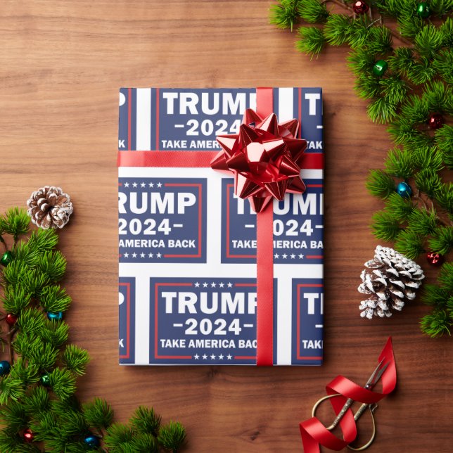 Papel de Embrulho Trump Devolve a América (Presente de Natal)