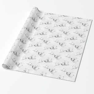 Papel de embrulho Urso Polar Urso Papel de Natal