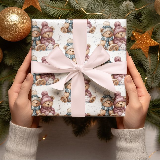 Papel de embrulho Ursos de pelúcia Natal Caprichos (Criador carregado)