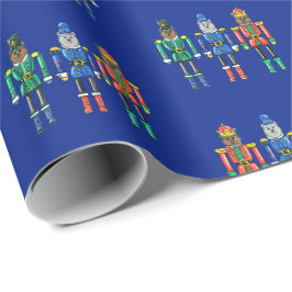 Papel de embrulho Ursos de quebra-nozes