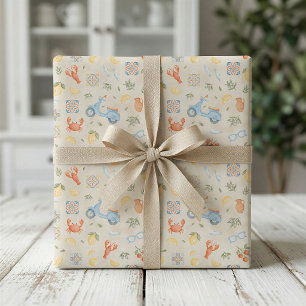 Papel de embrulho verão italiano Mediterrâneo 