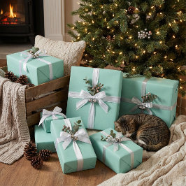 Papel de embrulho verde da Casa da Moeda Quebra de