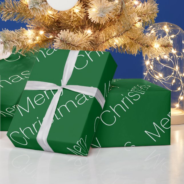 Papel de embrulho verde de Natal (Feriados)