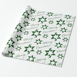 Papel de embrulho verde de Natal Feliz