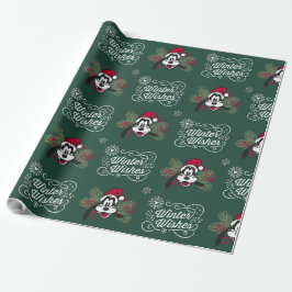 Papel de embrulho verde escuro vermelho e branco i