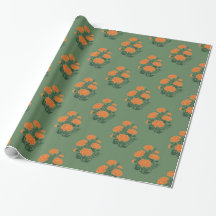 Papel de embrulho verde marigold