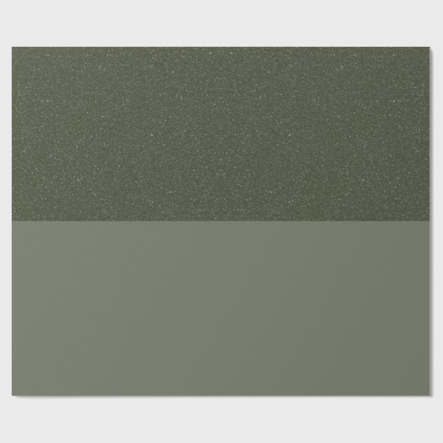 Papel de embrulho verde musgo elegante – Personali (Aberto)