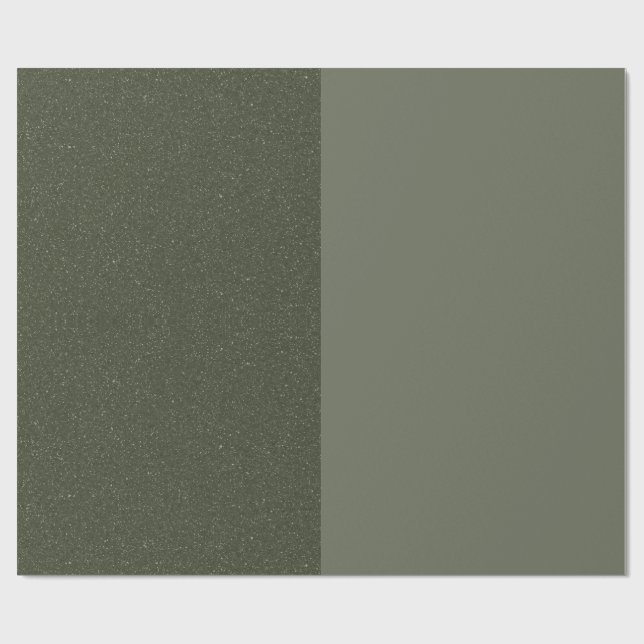 Papel de embrulho verde musgo mínimo – Personalizá (Aberto)