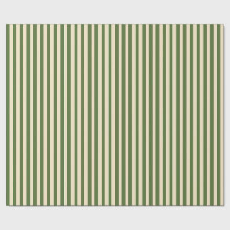 Papel de embrulho verde oliva e creme vertical
