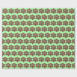 Papel de embrulho vermelho de Natal Boricua
