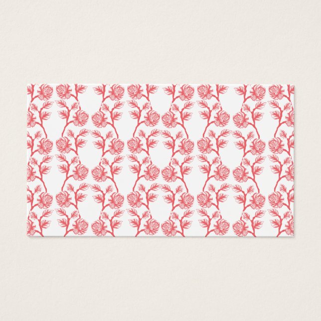 Papel de embrulho vermelho e rosa com um padrão re (Frente)