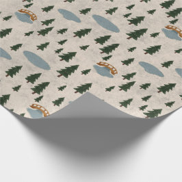 Papel de embrulho Vila Floresta Aconchegante