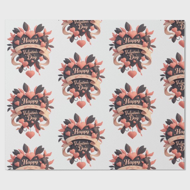 papel de embrulho vintage do dia dos namorados (Aberto)