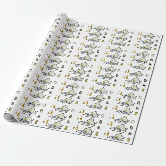 Papel de embrulho Virginia Moonshine Versão 2 (Desenrolado)