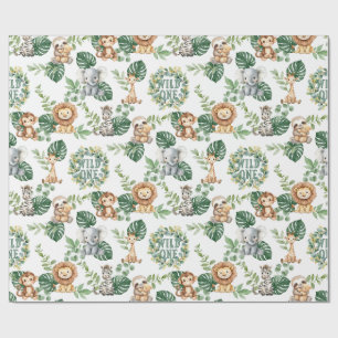 Papel de embrulho Wild One Safari