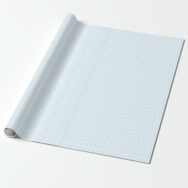 Papel de embrulho Xadrez Azul Ciano Claro
