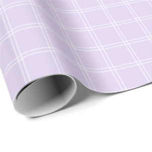 Papel de embrulho xadrez de janela em lavanda