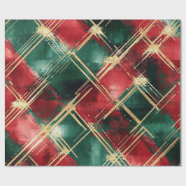 Papel de embrulho xadrez de Natal