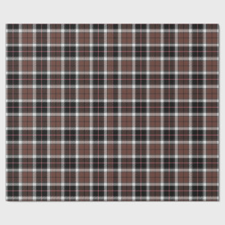 Papel de embrulho xadrez marrom