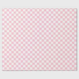 Papel de embrulho Xadrez Rosa