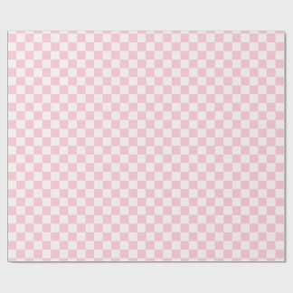 Papel de embrulho Xadrez Rosa