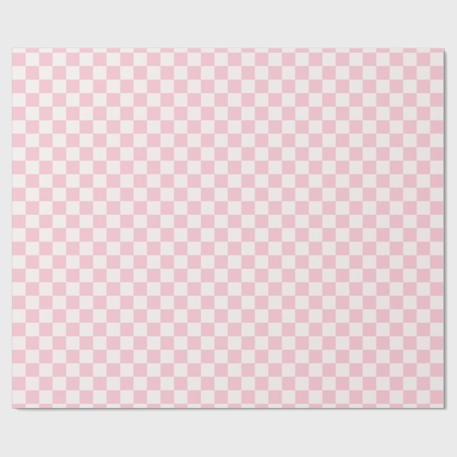 Papel de embrulho Xadrez Rosa (Aberto)
