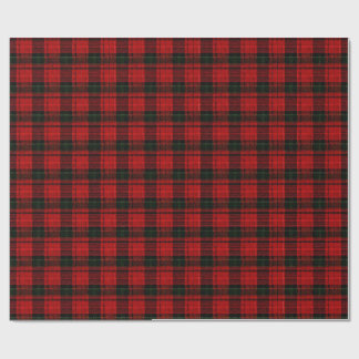 Papel de embrulho xadrez vermelho e verde