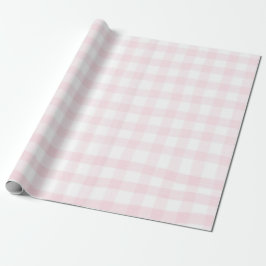 Papel de embrulho xadrezinho rosa simples