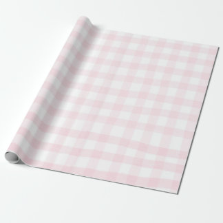 Papel de embrulho xadrezinho rosa simples