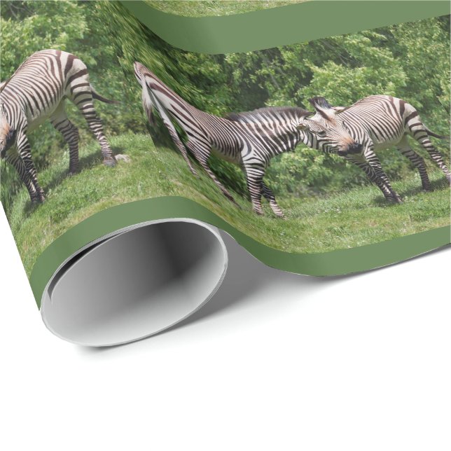 Papel de embrulho Zebras no Amor (Ponta do rolo)