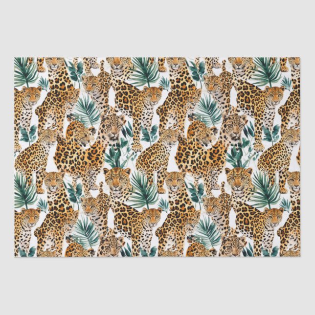 Papel de empacotamento de impressão Chic Leopard - (Frente )