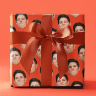 Papel de empacotamento de presente laranja Tangeri