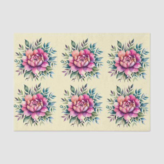 Papel de empacotamento de tecidos planos elegante (Frente )