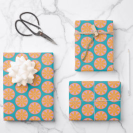 Papel de empacotamento do padrão de Fruta de Vinta