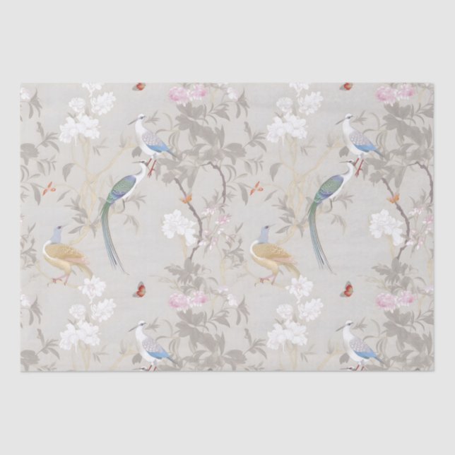 Papel de enrolamento da Chinoiserie para jardins c (Frente )