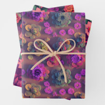 Papel de enrolamento da ventoinha - Voxel Floral R