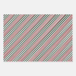 Papel de enrolamento de faixas verdes vermelhas, c