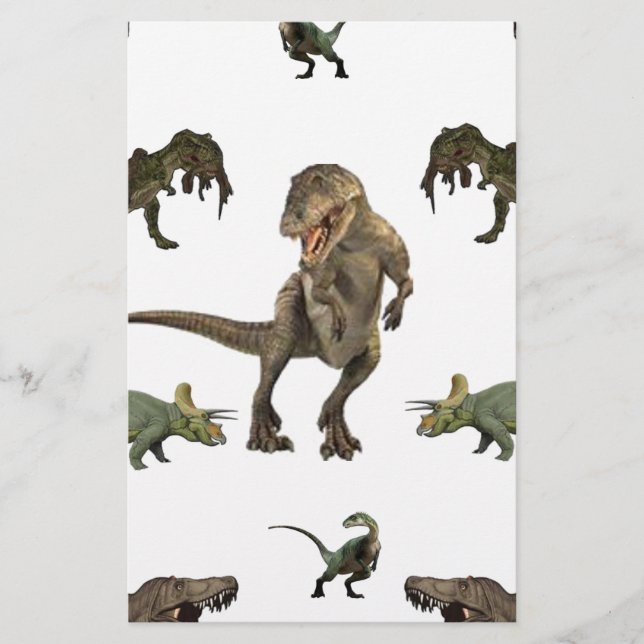 Papel de enrolamento do dinossauro (Frente)