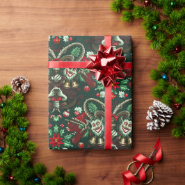 Papel de enrolamento do Krampus | Presente de Feri