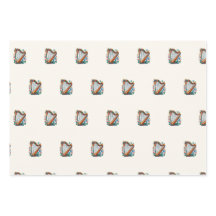 Papel de enrolamento floral Harp (Conjunto de 3)