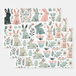 Papel de enrolamento para coelhos de páscoa - Coel