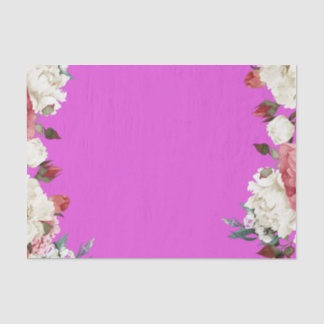 papel de envolvimento floral do tecido da magenta