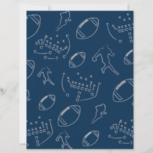 Papel de Equipe de Futebol Azul e Prata Jogar Core