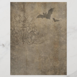 Papel de Escrapão Gótico de Halloween Bats