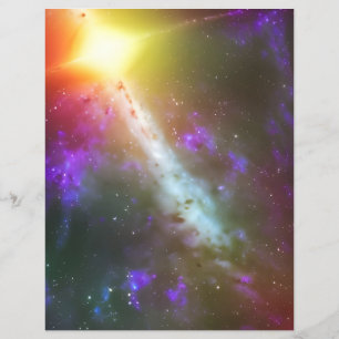 Papel de Escrapão para Sonhos Cósmicos Coloridos