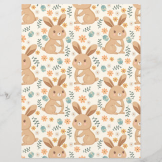 Papel de Escrapbook de Bunnies Bonitos