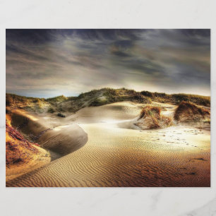 Papel de Escrapbook de Dunas do Mar do Norte