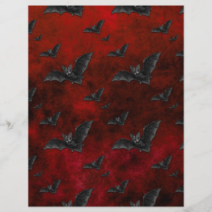 Papel de Escrapbook do Bats Halloween