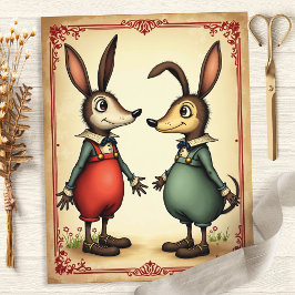 Papel de Escrapbook para Amigos do Rato Whimsical